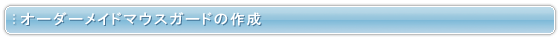 オーダーメイドマウスガードの作成